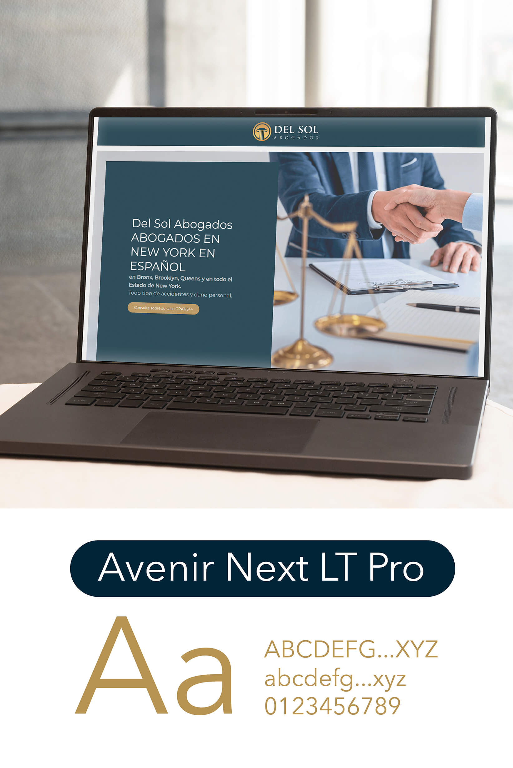 website with logo
